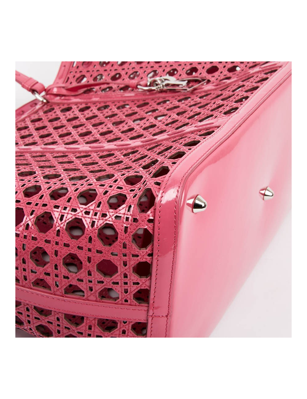 DIOR Pink Perforated Tote
