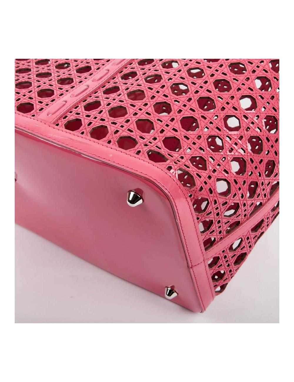 DIOR Pink Perforated Tote