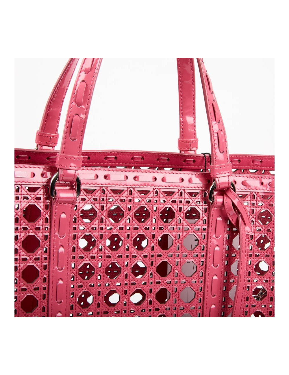 DIOR Pink Perforated Tote