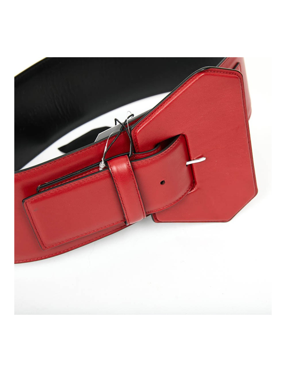 Large ceinture SAINT LAURENT cuir rouge 