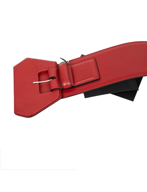 Large ceinture SAINT LAURENT cuir rouge 