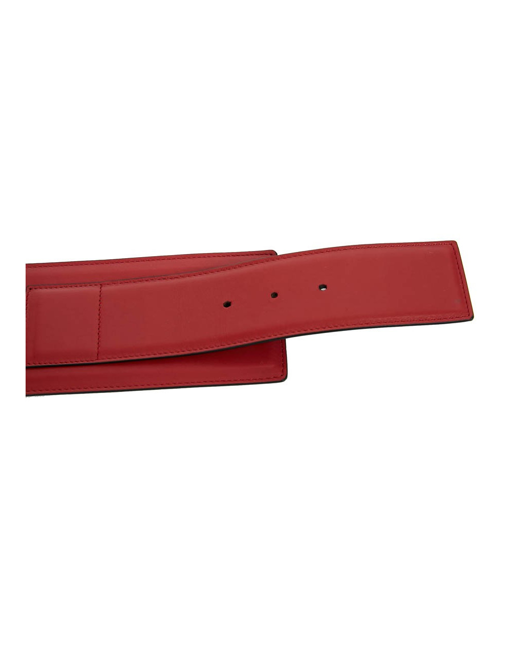 Large ceinture SAINT LAURENT cuir rouge 
