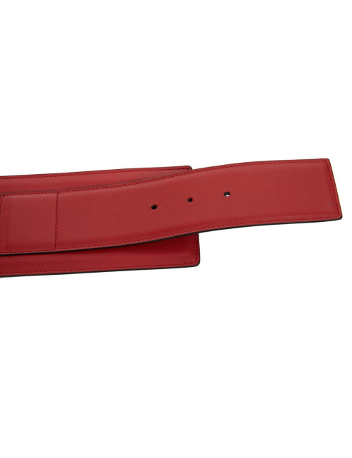 Large ceinture SAINT LAURENT cuir rouge 