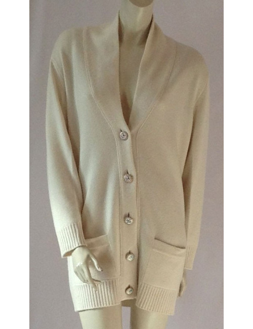 Cardigan beige CHANEL