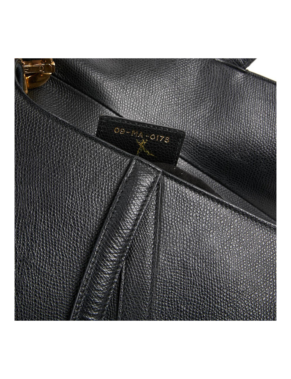 Sac Saddle DIOR en cuir grainé noir
