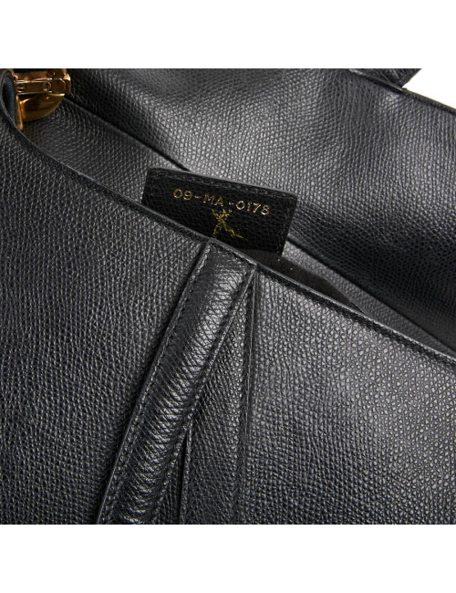 Sac Saddle DIOR en cuir grainé noir