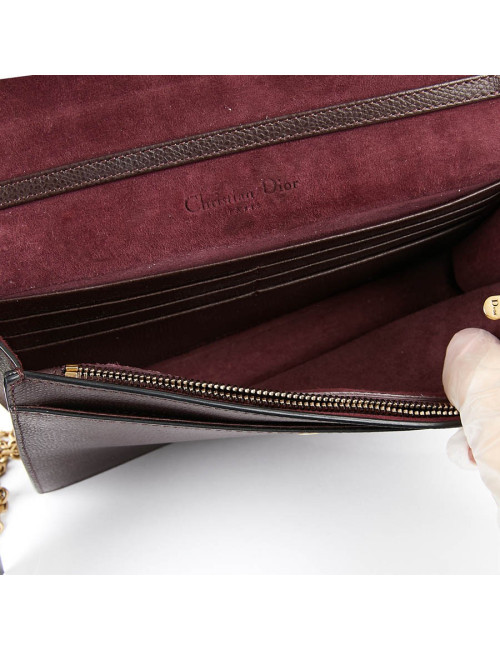 Pochette Saddle DIOR en cuir grainé