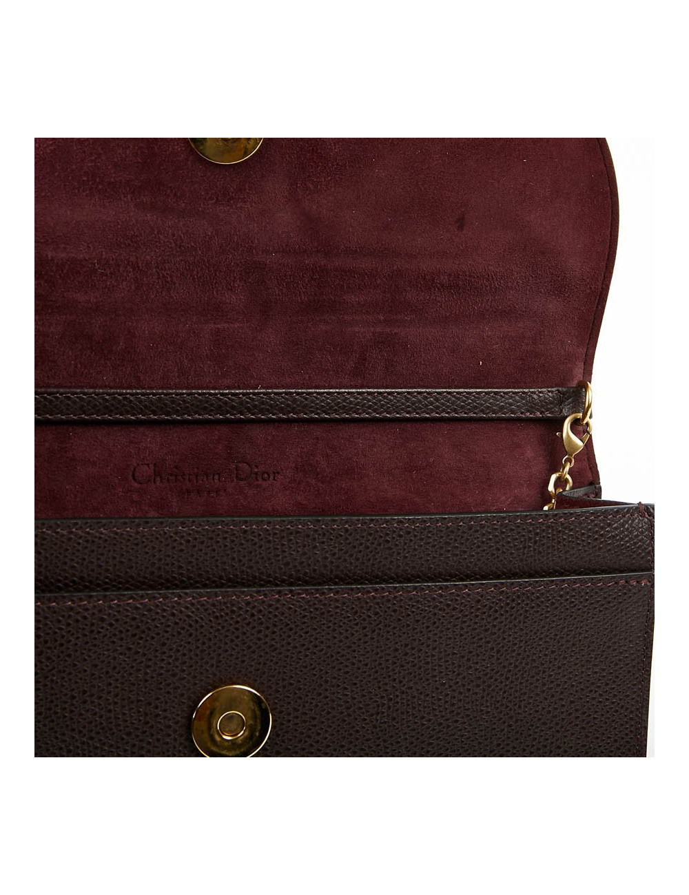 Pochette Saddle DIOR en cuir grainé