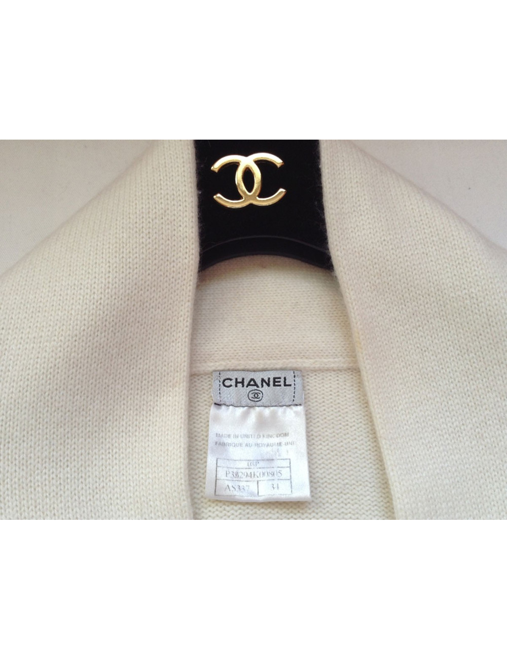 Cardigan beige CHANEL