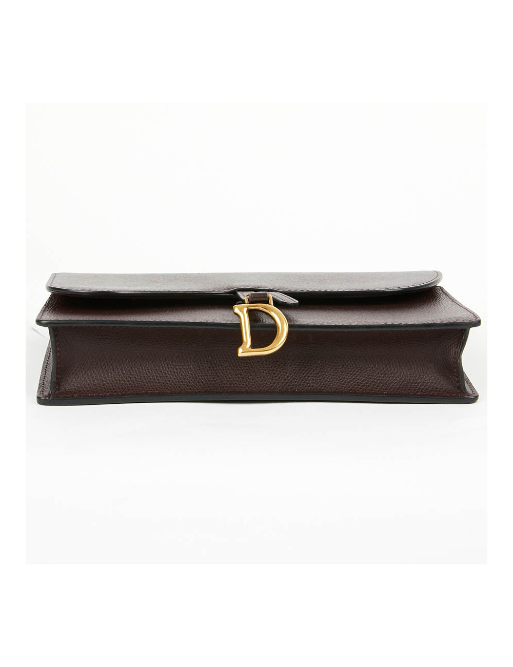 Pochette Saddle DIOR en cuir grainé