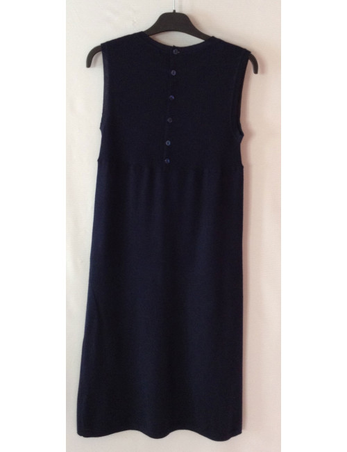 Robe FRANCK NAMANI cachemire bleu