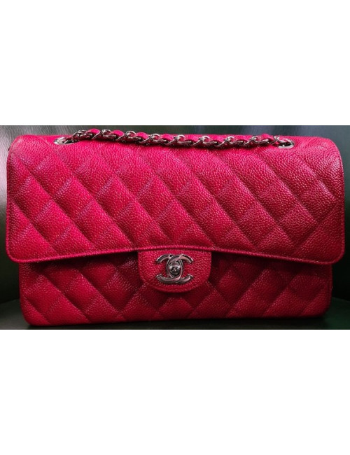 Sac Timeless CHANEL caviar rouge