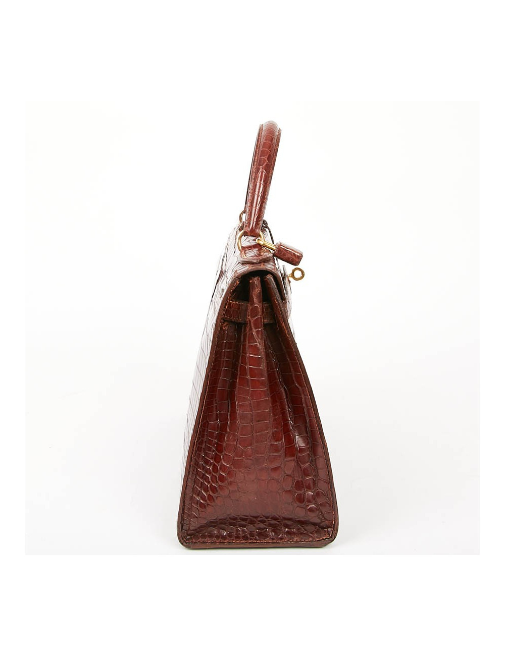 Kelly 28 HERMES alligator porosus cognac