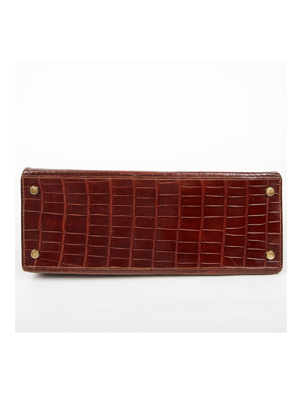 Kelly 28 HERMES alligator porosus cognac