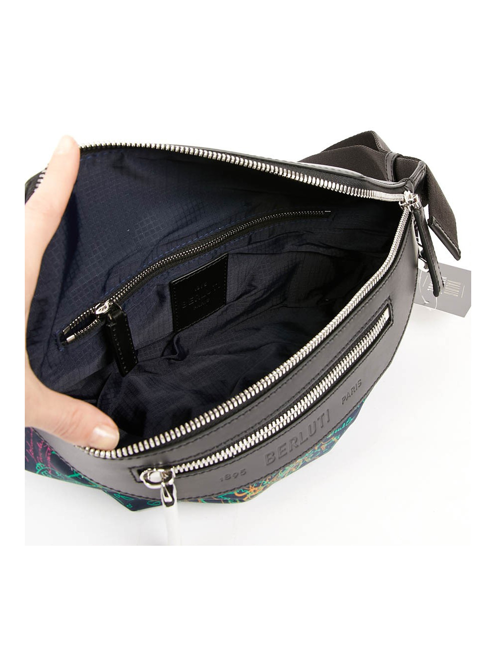 Banane BERLUTI Complice en toile et cuir