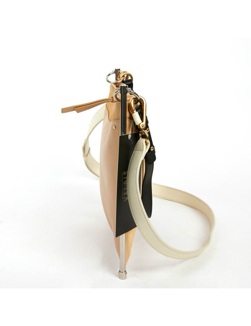 CHLOE Roy bag in Beige Suede and Leather