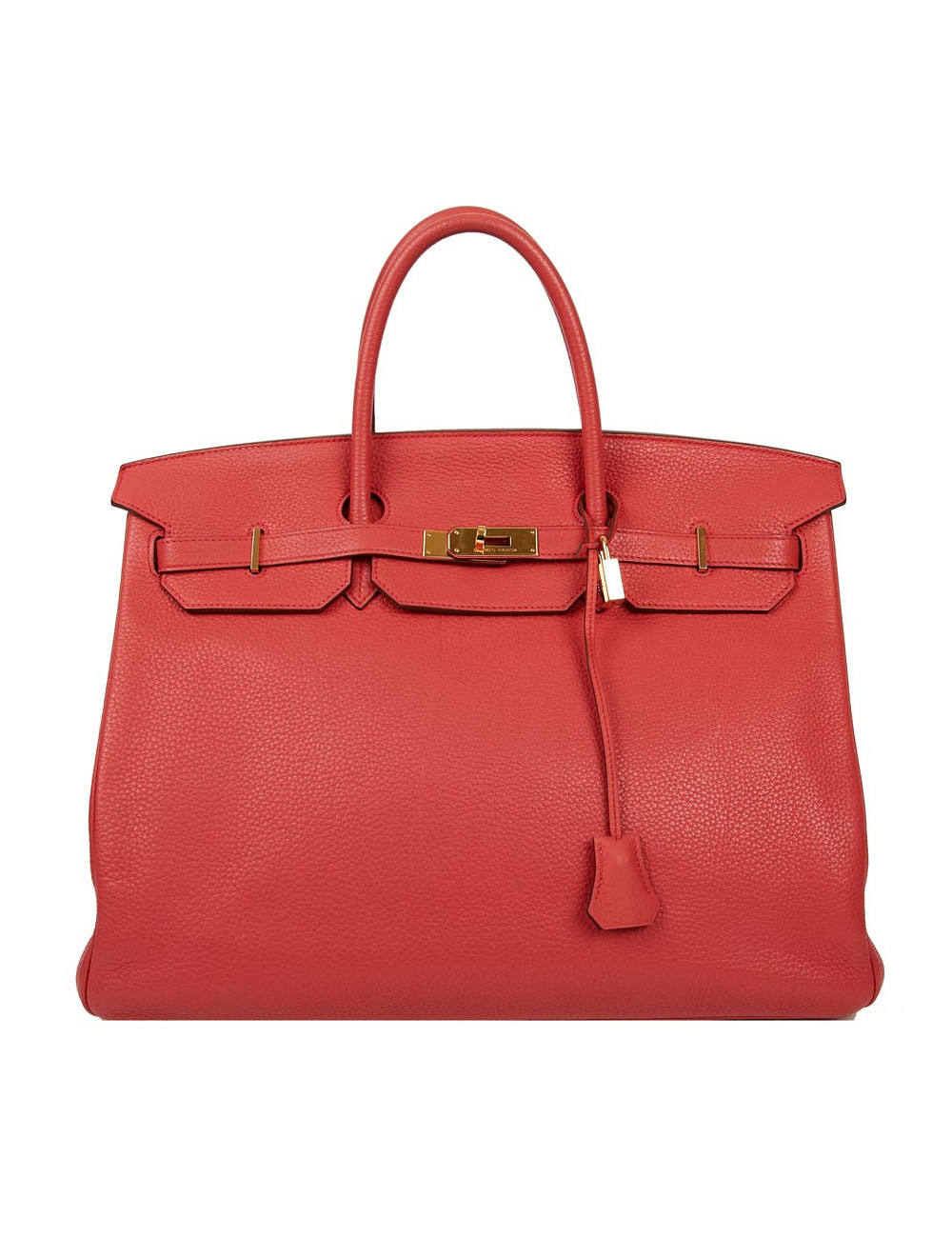 HERMES Birkin 40 Bag in Peony Togo Leather
