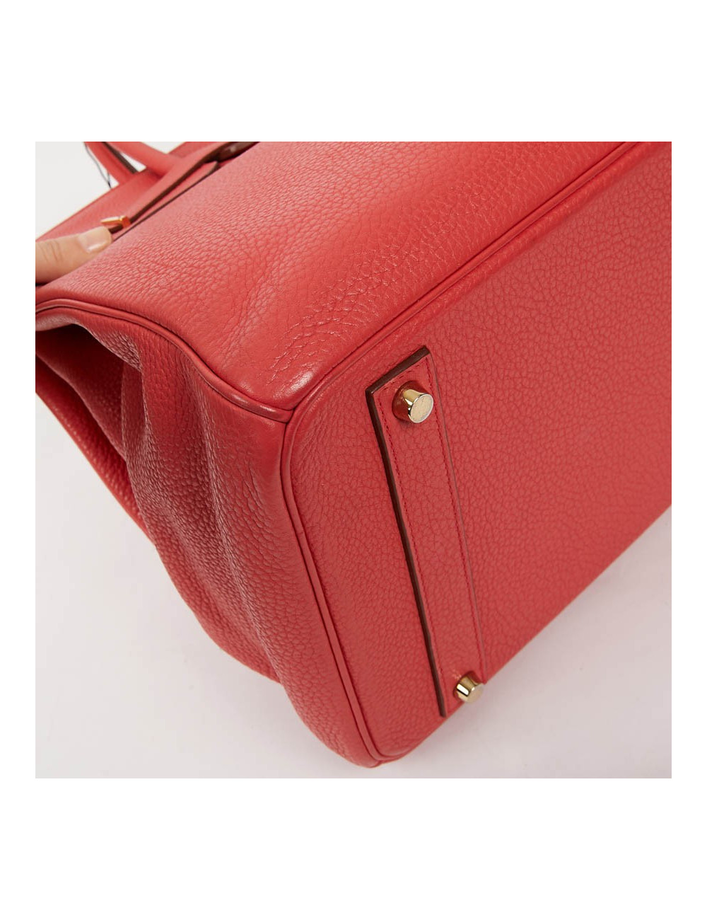 HERMES Birkin 40 Bag in Peony Togo Leather