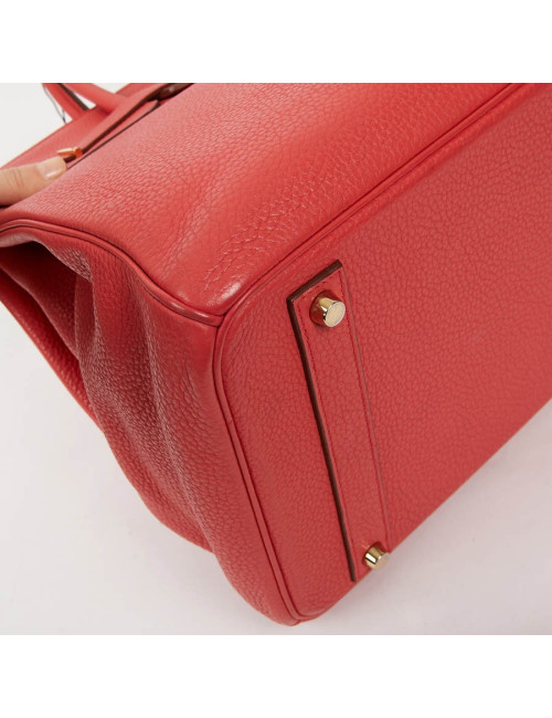 HERMES Birkin 40 Bag in Peony Togo Leather