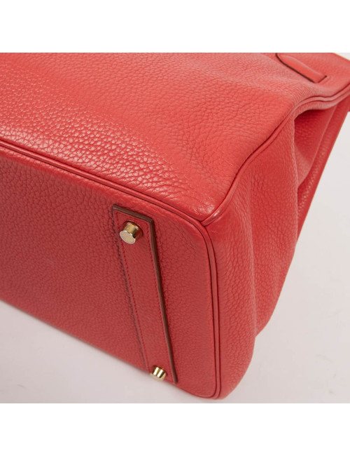 HERMES Birkin 40 Bag in Peony Togo Leather