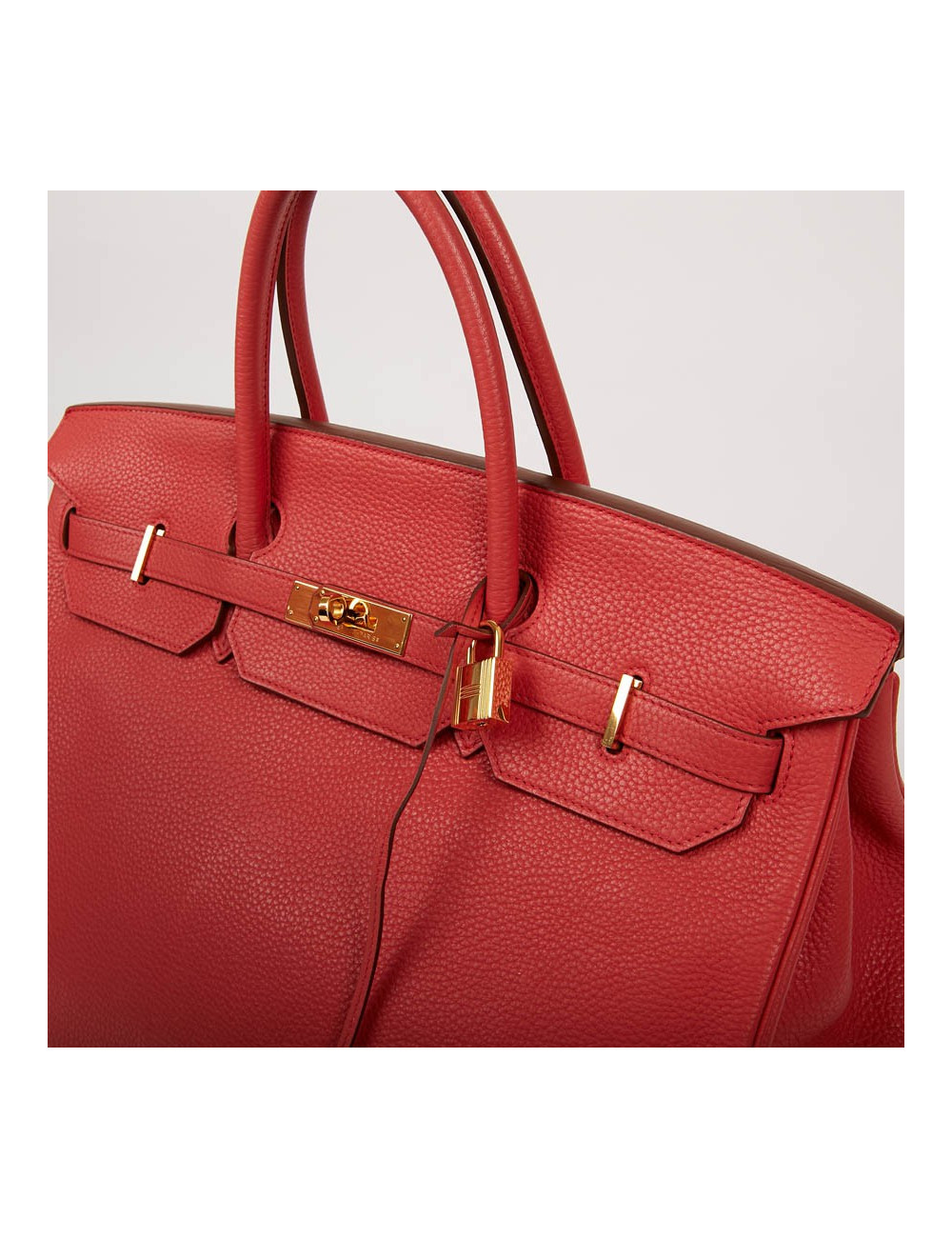 HERMES Birkin 40 Bag in Peony Togo Leather