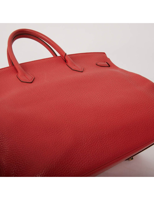 HERMES Birkin 40 Bag in Peony Togo Leather