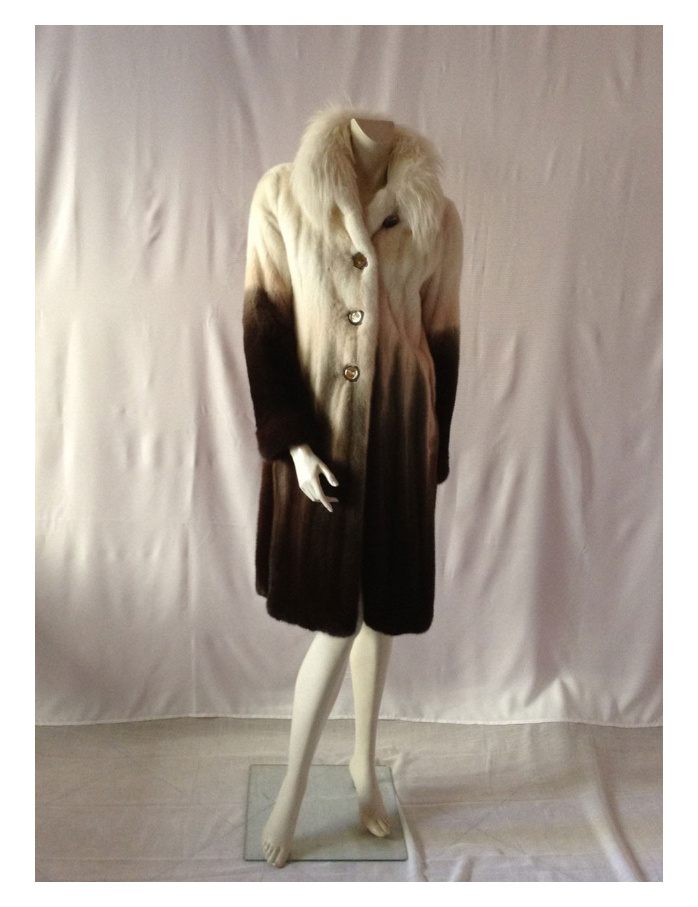 CÉLINE gradient mink coat