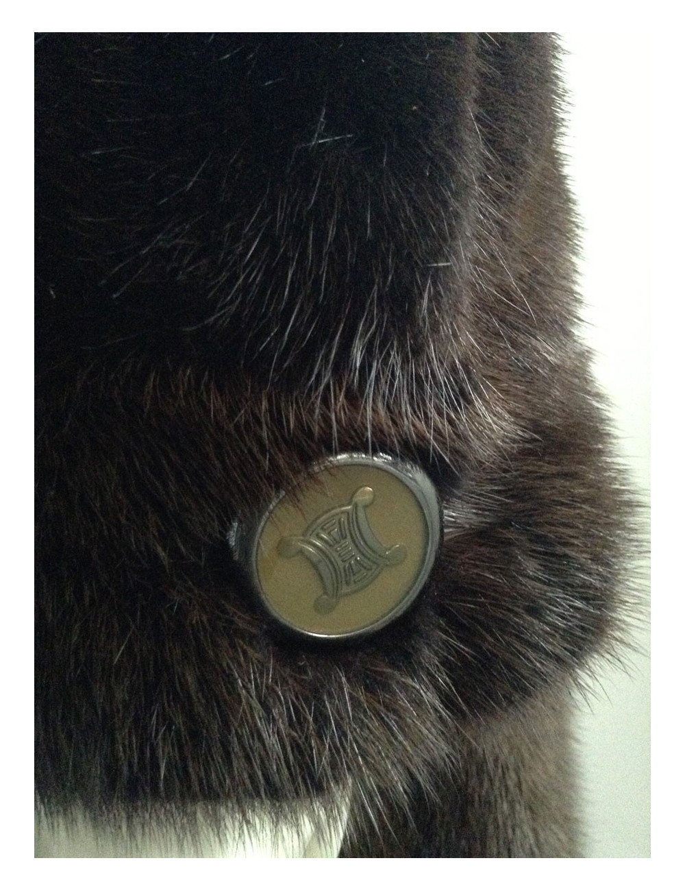 CÉLINE gradient mink coat