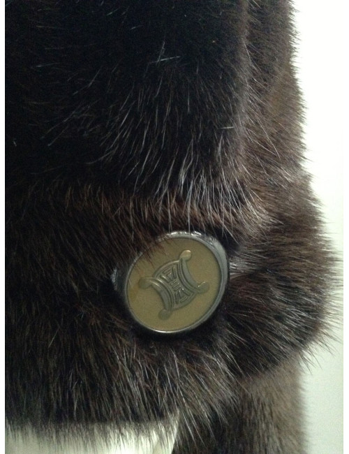 CÉLINE gradient mink coat