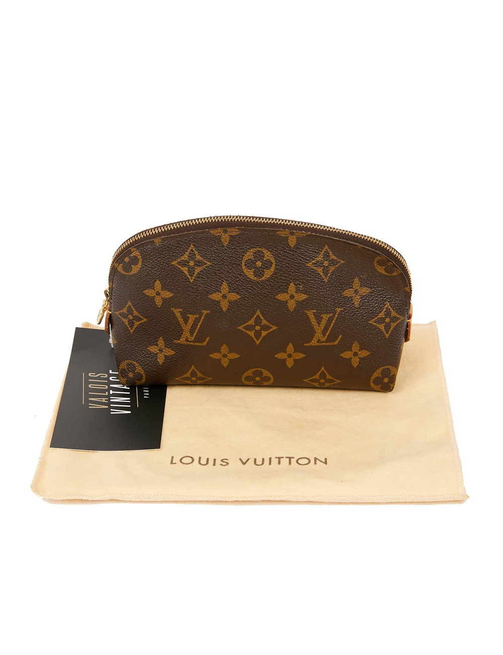 Trousse cosmétique LOUIS VUITTON en toile enduite Monogram