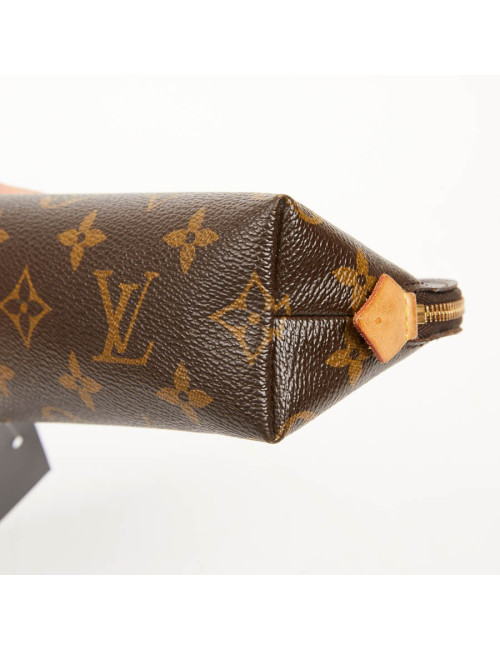 Trousse cosmétique LOUIS VUITTON en toile enduite Monogram