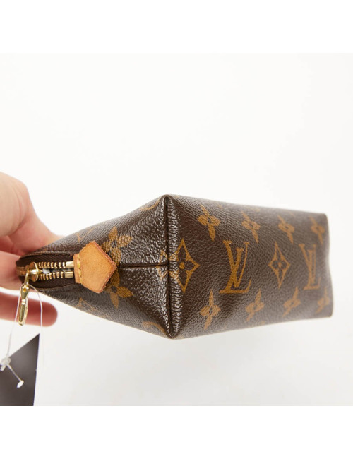 Trousse cosmétique LOUIS VUITTON en toile enduite Monogram