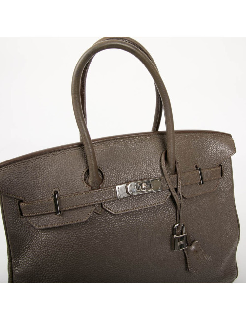 Birkin 35 HERMES cuirn togo étoupe