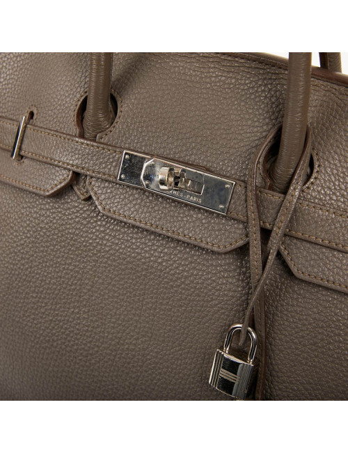 Birkin 35 HERMES cuirn togo étoupe