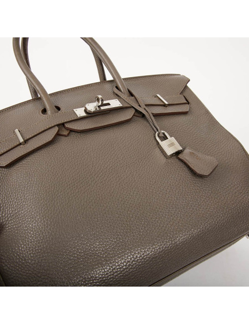 Birkin 35 HERMES cuirn togo étoupe