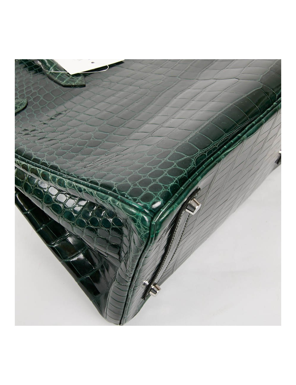 Birkin 35 HERMES en croco vert émeraude