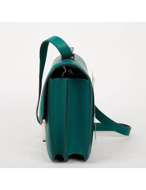 HERMES Constance Elan Bag in Malachite Green Epsom Leather