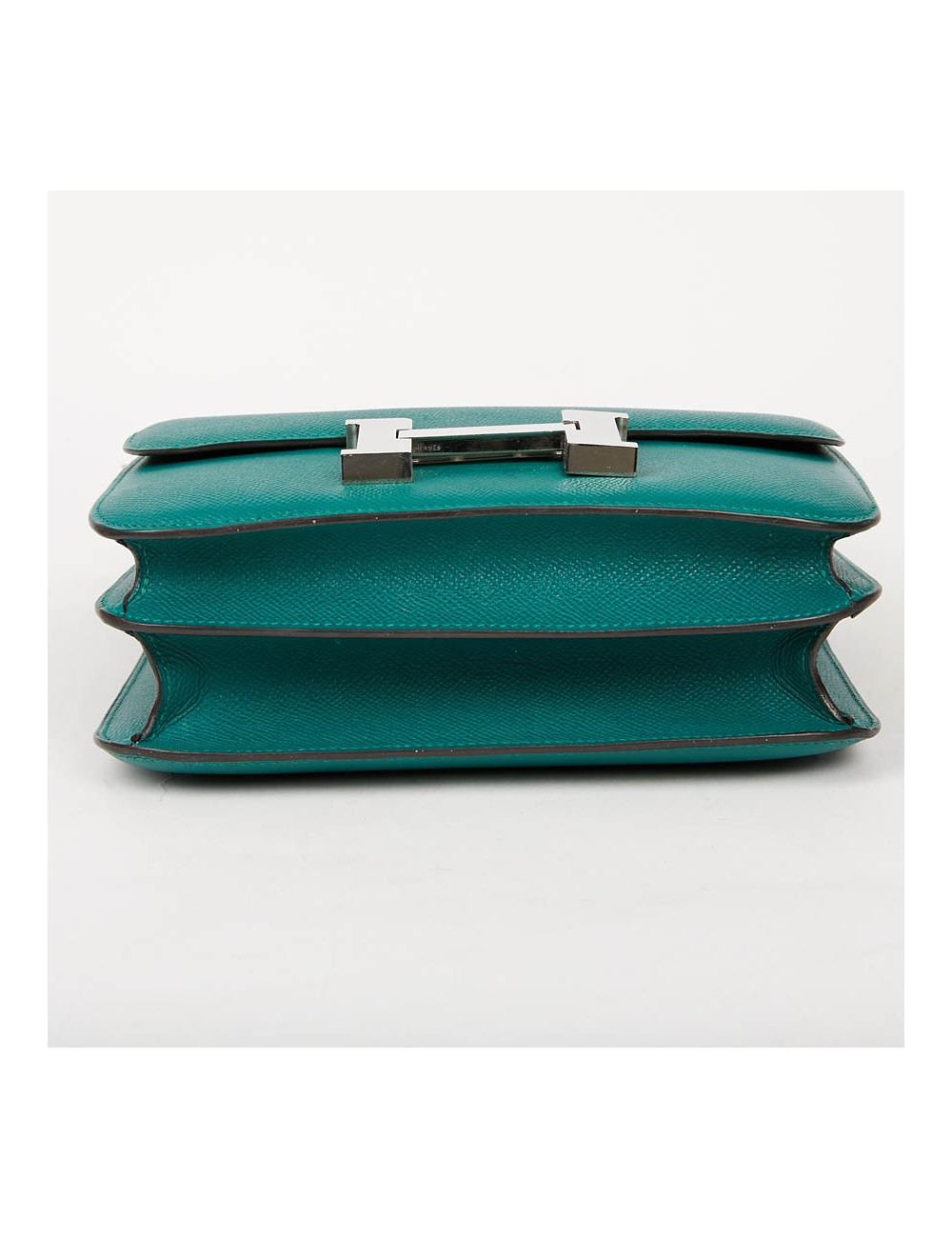HERMES Constance Elan Bag in Malachite Green Epsom Leather