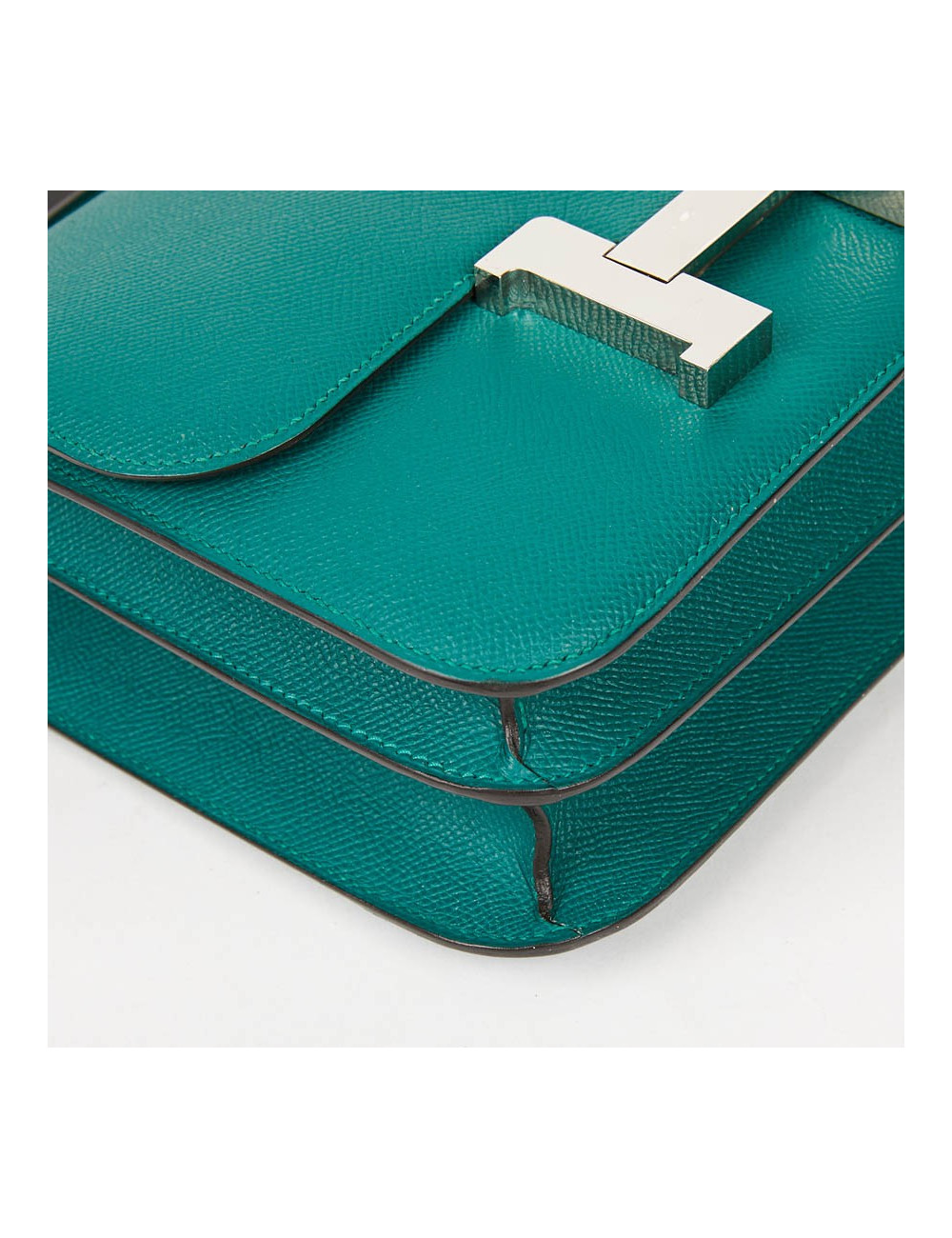 HERMES Constance Elan Bag in Malachite Green Epsom Leather