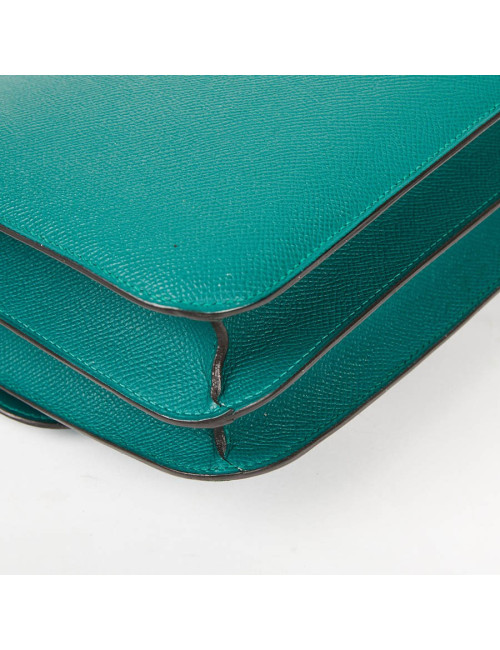 HERMES Constance Elan Bag in Malachite Green Epsom Leather