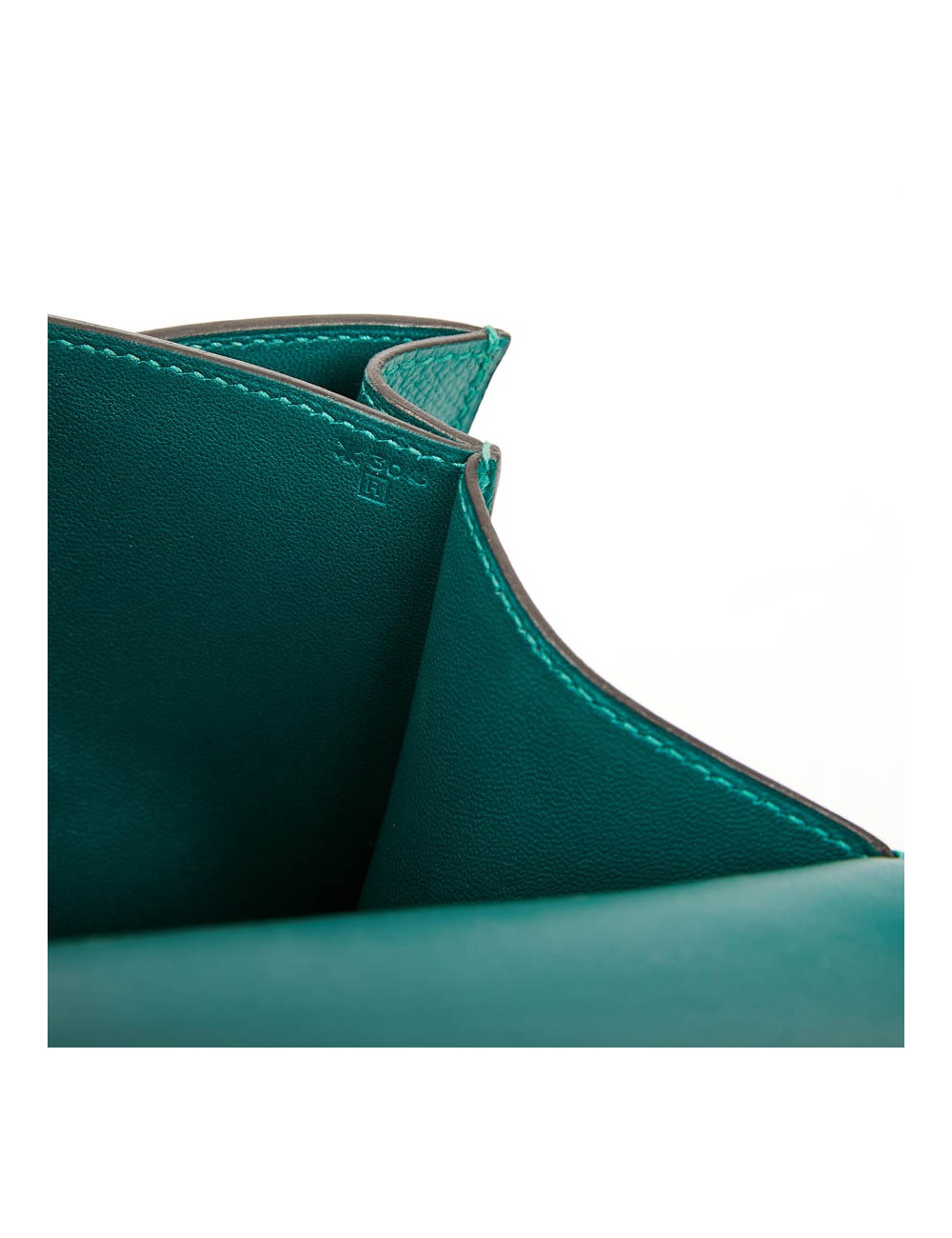 HERMES Constance Elan Bag in Malachite Green Epsom Leather