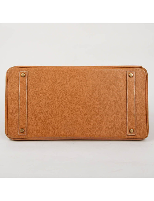 Sac Birkin 40 HERMES cuir Epsom Gold