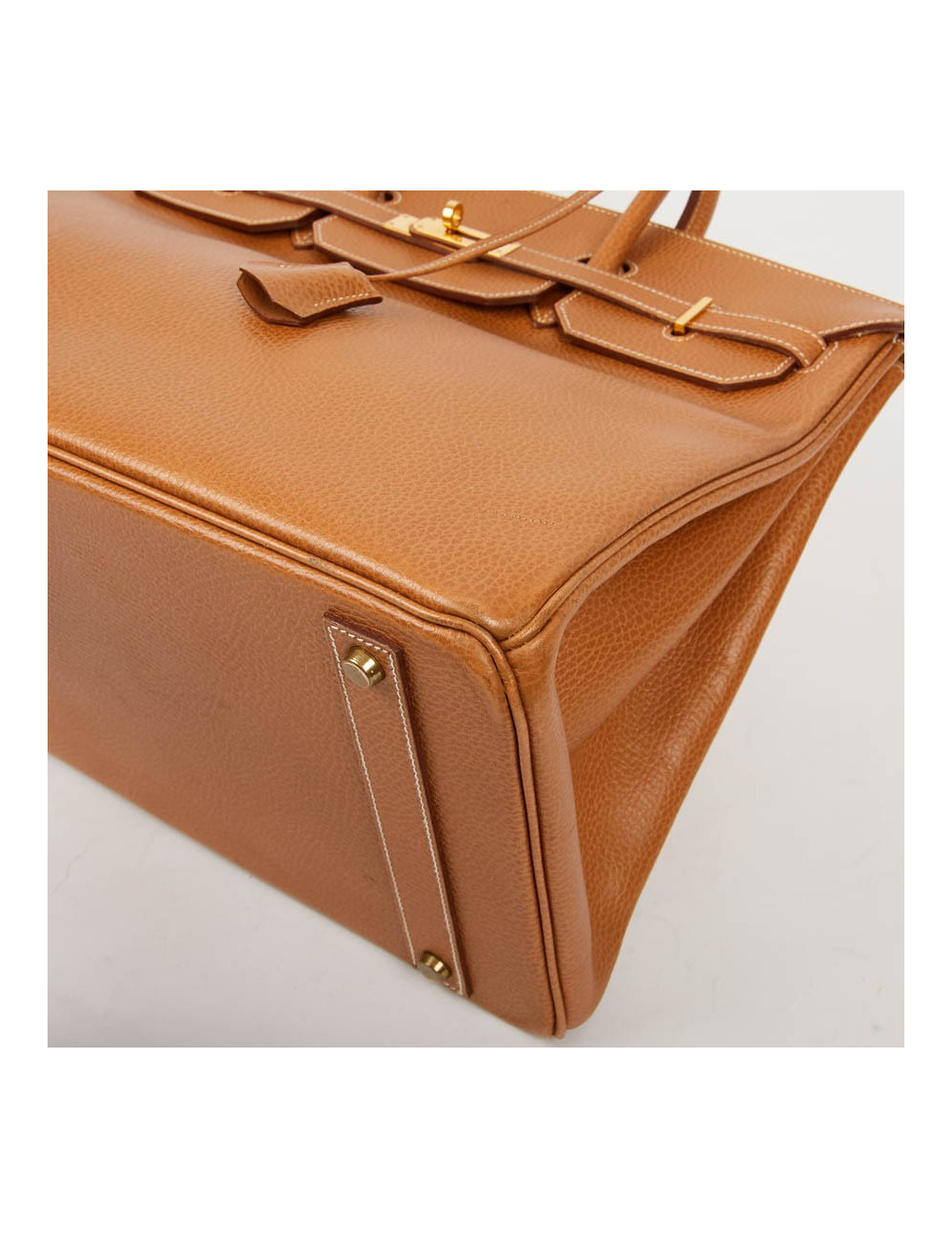 Sac Birkin 40 HERMES cuir Epsom Gold