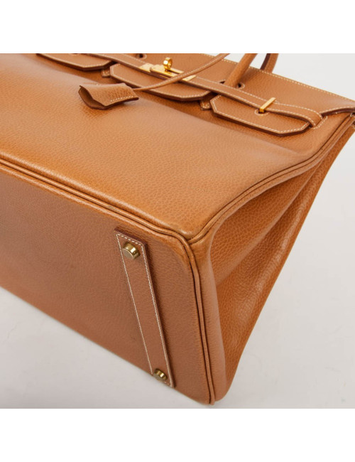 Sac Birkin 40 HERMES cuir Epsom Gold
