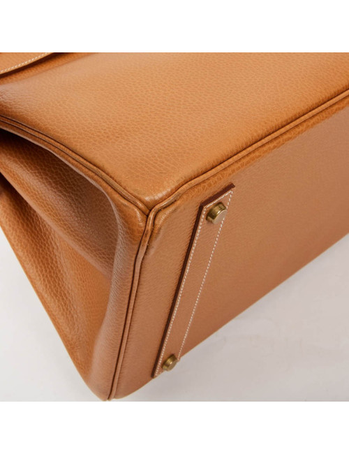 Sac Birkin 40 HERMES cuir Epsom Gold