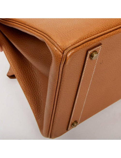 Sac Birkin 40 HERMES cuir Epsom Gold