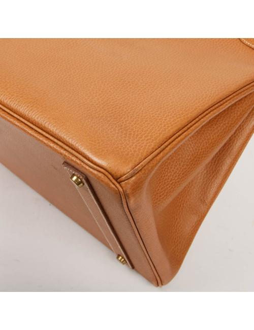 Sac Birkin 40 HERMES cuir Epsom Gold