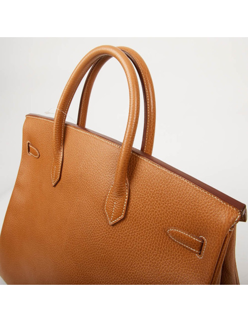 Sac Birkin 40 HERMES cuir Epsom Gold
