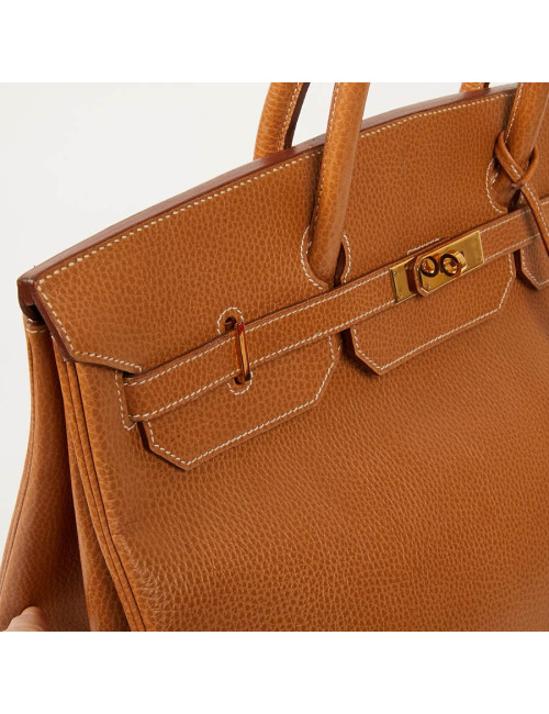 Sac Birkin 40 HERMES cuir Epsom Gold