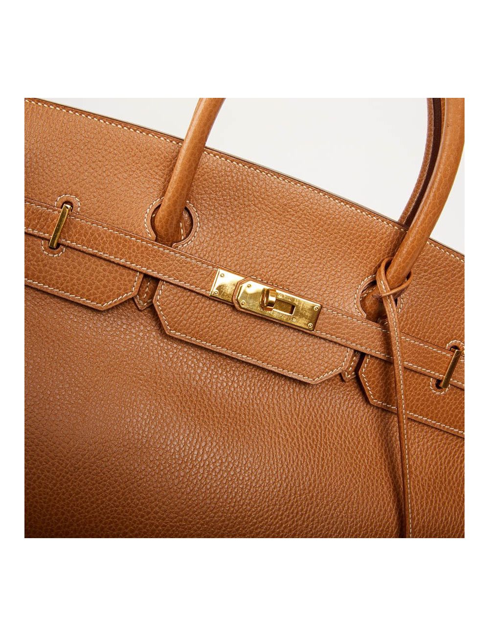 Sac Birkin 40 HERMES cuir Epsom Gold